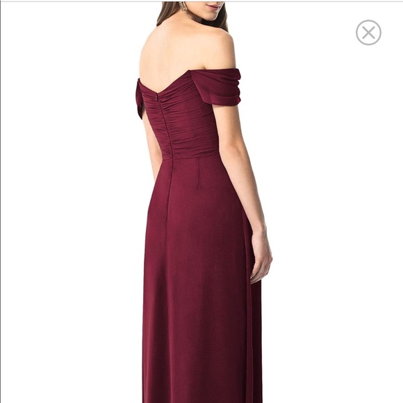 Nordstrom Dessy Ruched Chiffon Gown - Picture 2 of 3